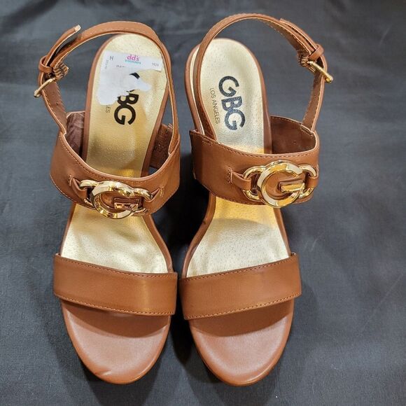 BRAND NEW GBG LOS ANGEL BLOCK HEEL ALMOND TOE SANDAL S2 - Picture 14 of 14
